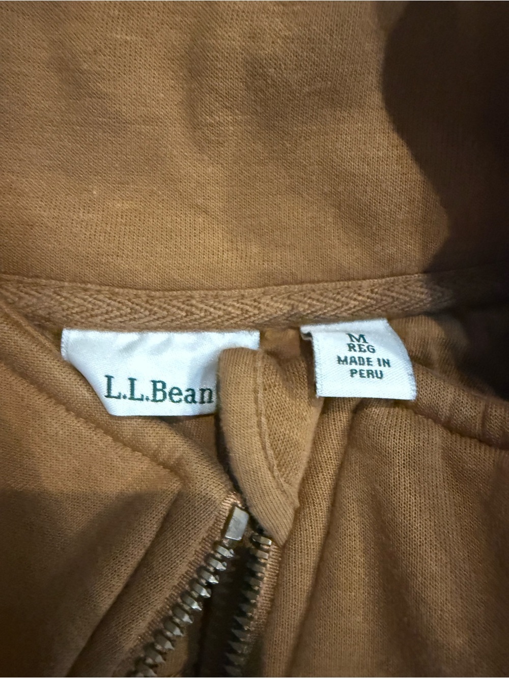 LL Bean Quilted Sweatshirt 1/4 Zip Pullover Long Sleeve Women's Medium - Picture 5 of 5